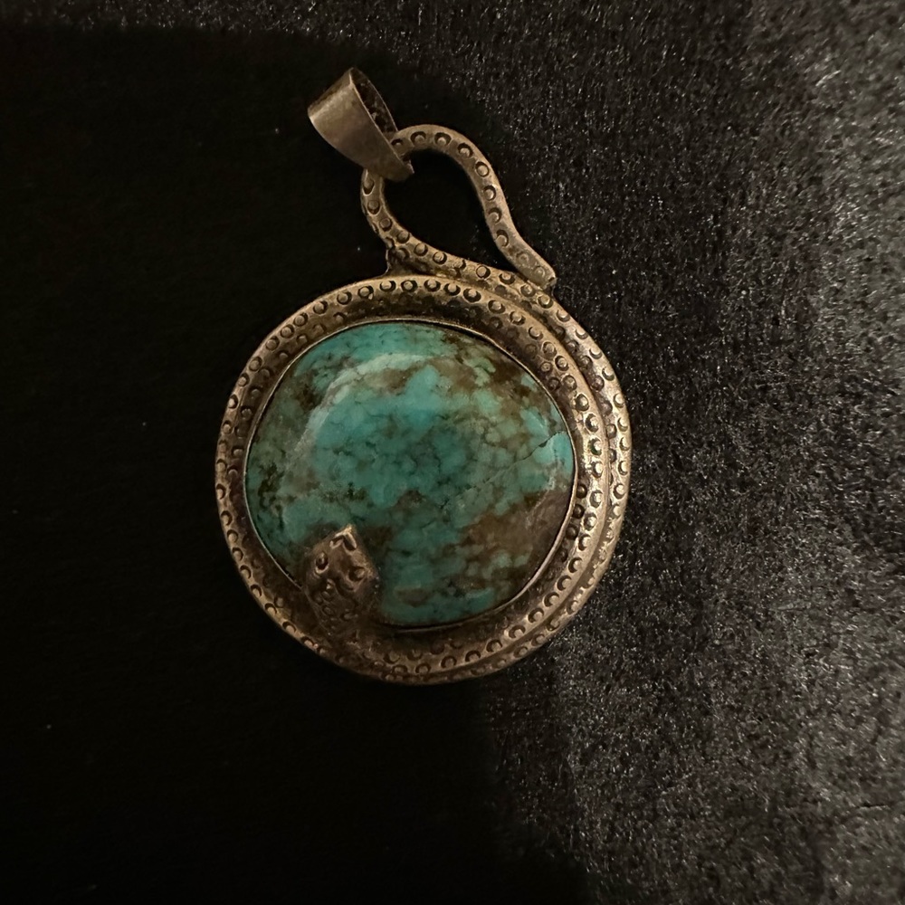 Nepal Snake Turquoise Pendant